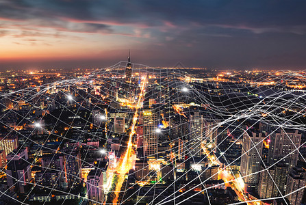 城市网都市夜景设计图片