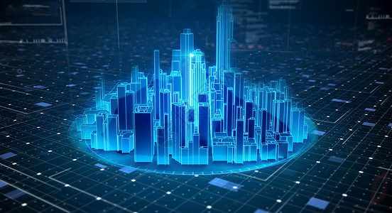 互联网黑白未来科技城市设计图片