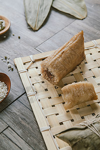 古风制作素材传统美食端午粽子背景