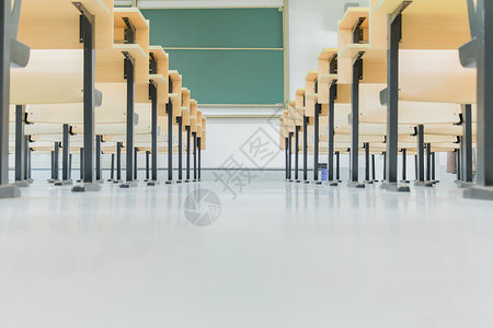 毕业季校园空荡荡的大学教室背景图片