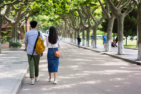 学弟校园人像照片背景