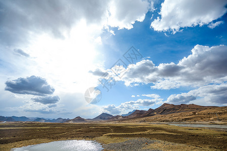 风马公路天空湖泊背景