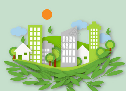 绿色叶子纹理家庭环保设计图片