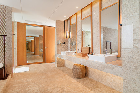 现代简约浴室高级酒店洗手间背景