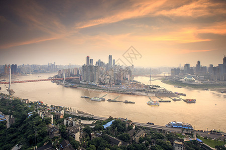 两江北路两江交汇背景