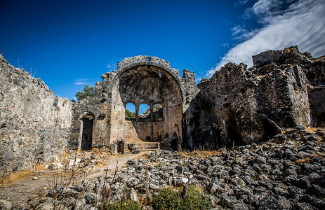 土耳其海岛上的宗教废墟图片
