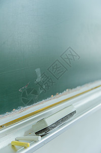 校园教室文艺黑板粉笔擦背景图片