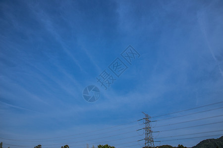 夜晚清新自然电塔天空背景高清图片