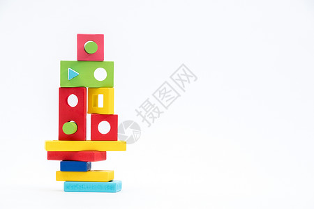 儿童智力玩具益智叠叠高背景图片