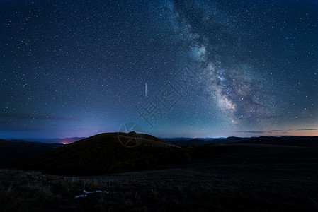 星空银河大气高清图片素材