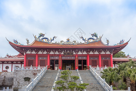 莆田卤面福建莆田妈祖祖庙背景