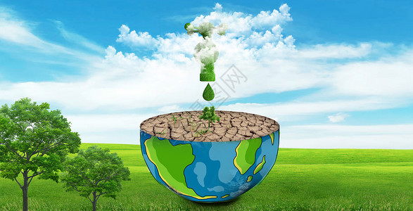 保护环境免费保护地球节约用水设计图片