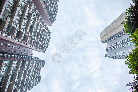 建筑与天空背景图片