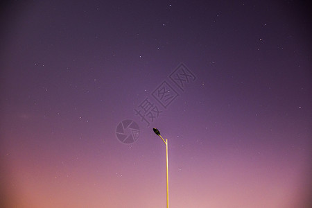 路灯元素星空下的路灯背景