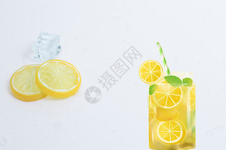 苏打饮料手绘果汁设计图片
