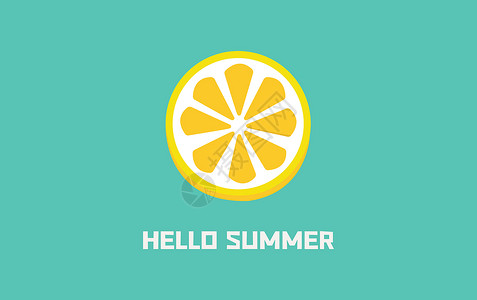 柠檬 夏天背景图片