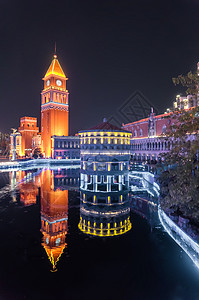 欧洲城夜景图片
