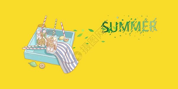 暑期游泳宣传单夏季设计图片