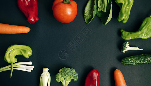 蔬菜营养餐食高清图片