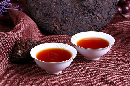 云南普洱茶细节图茶汤高清图片素材