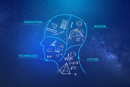 创意大脑科技天赋高清图片