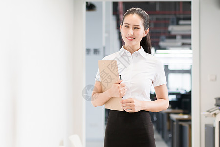 微笑商务人士商务女性自信白领背景