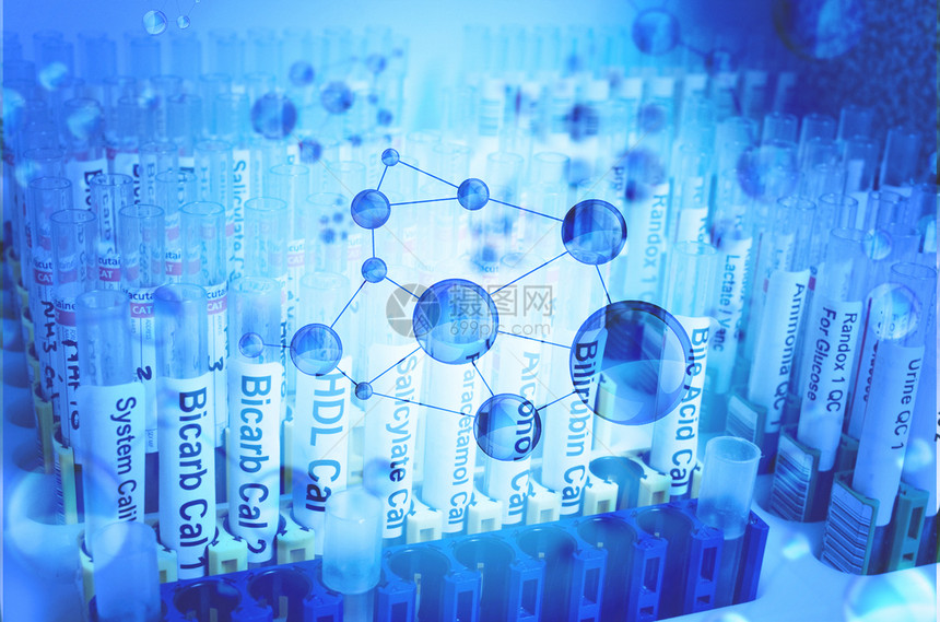 化学分子药剂实验图片