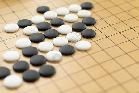 黑白围棋素材围棋五子棋棋局拍摄背景