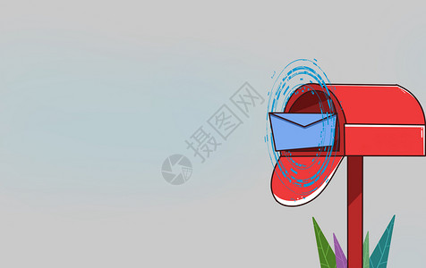 信件邮戳科技邮箱设计图片