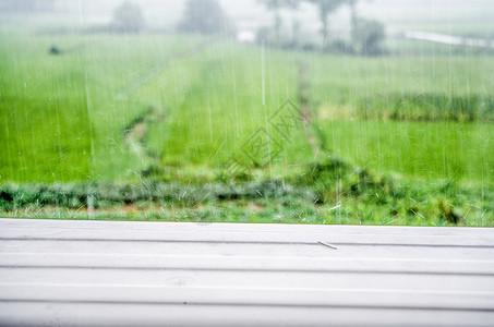 夏天午后的暴雨背景图片