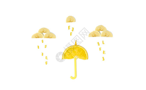 橙子雨伞图片