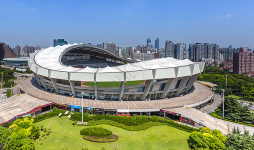 上海体育馆体育场背景高清图片