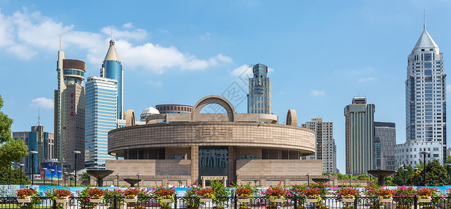 云上海上海博物馆背景