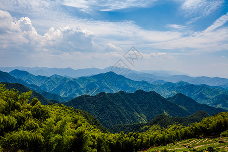 山脉风光竹林安克罗高清图片