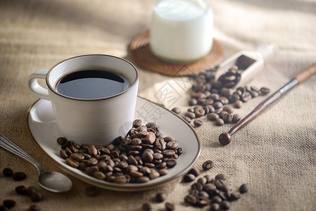 咖啡布景素材咖啡豆高清图片素材