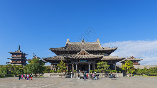 拜佛的人山西大同华严寺背景