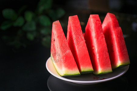 夏日水果西瓜背景图片
