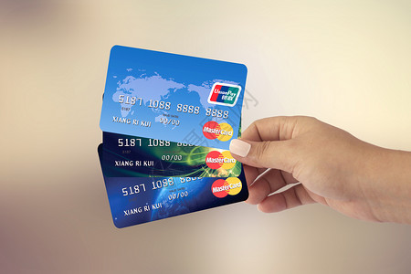 银行卡诈骗商业手持银联卡设计图片