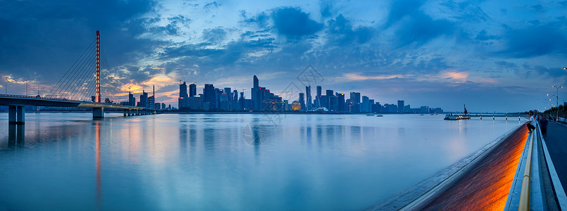 浙江钱塘江钱塘江风光背景