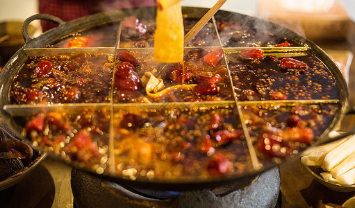 串串火锅食材火锅背景