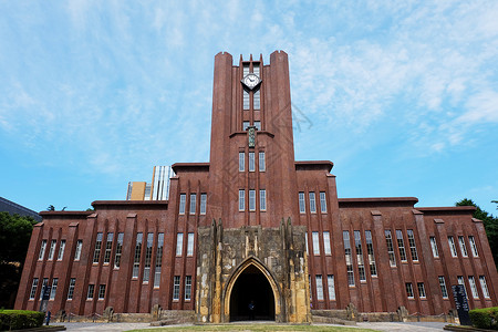 东京大学铺砖草坪素材高清图片