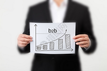 商务b2b收益曲线高清图片