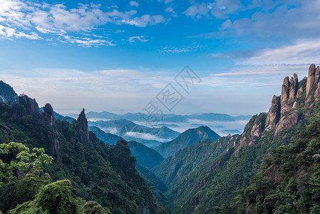 上饶灵山江西上饶三清山风光背景