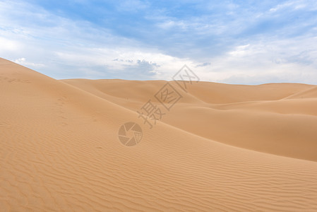 沙漠的细纹内蒙古响沙湾的沙漠风光背景