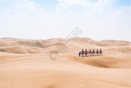 内蒙古响沙湾沙漠风光背景图片