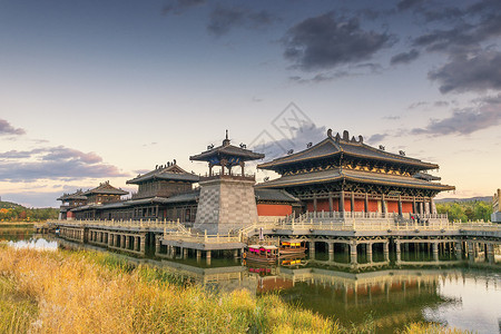 云冈石窟中国传统建筑佛教语高清图片