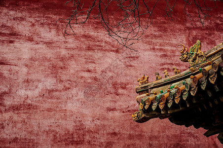 故宫琉璃瓦皇权传统龙高清图片