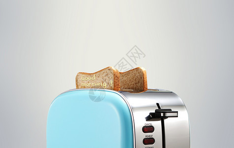 切块乳酪面包早上好设计图片