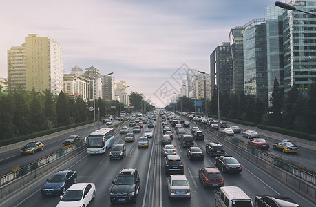 北京城市道路交通背景图片