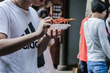 夏日美食街拍图片素材